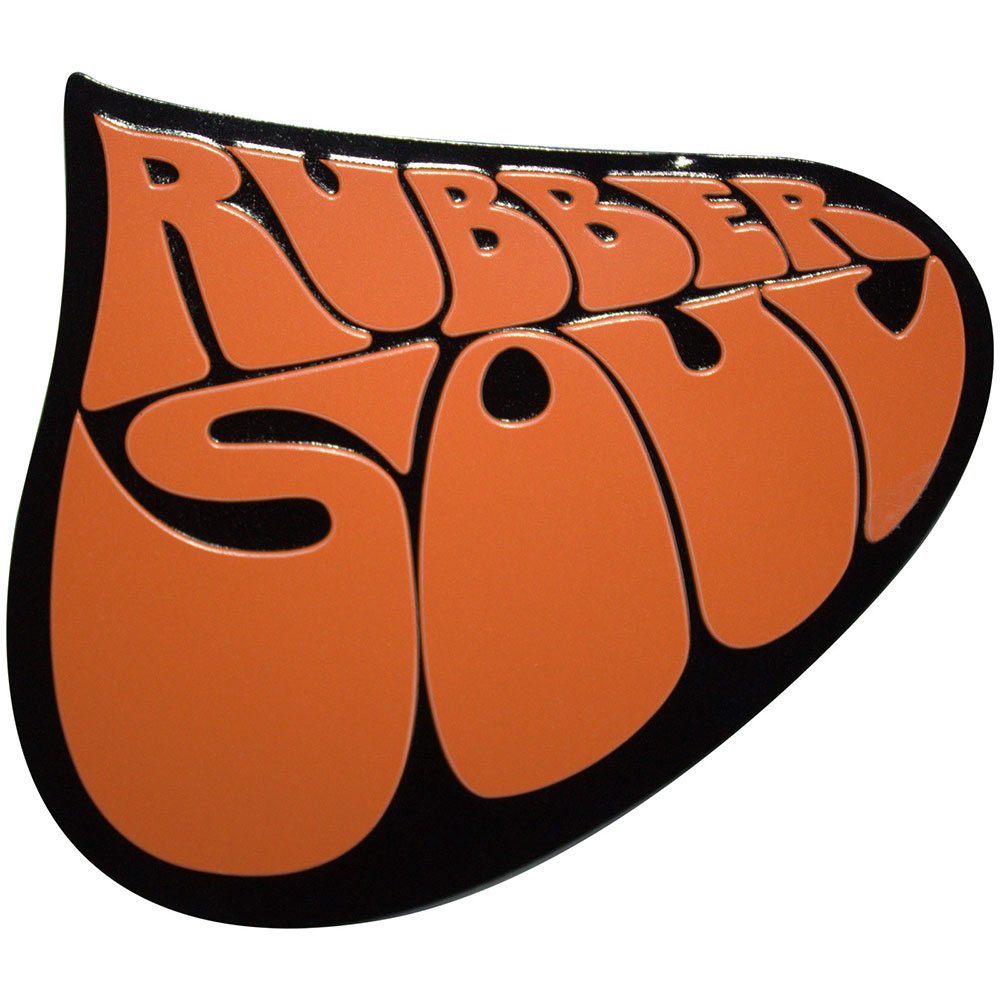 The Beatles - Rubber Soul Logo Fridge magnet - Black/Brown
